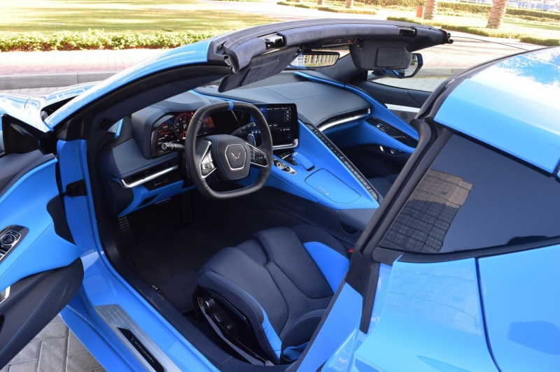 Blue Chevrolet Corvette 2020
